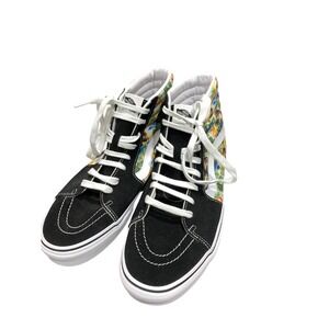 Vans Sk8-Hi Black Tropical Island Palm Tree High Top Sneaker Mens 12 Skater casu